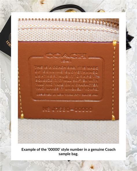 coach purse serial number